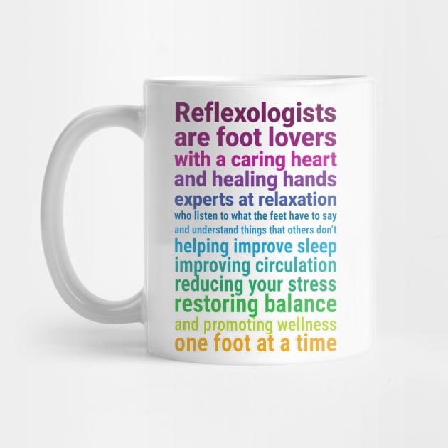 Reflexologists are foot lovers (colorful) by Balanceandharmonyforreflexologists